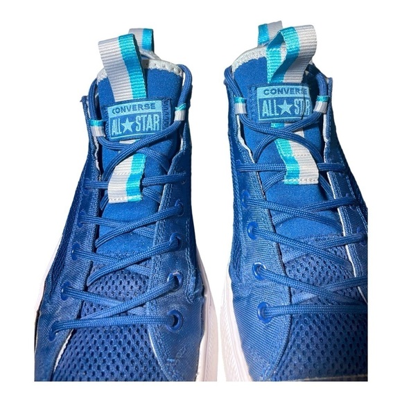 Mens Converse CTAS Navy Blue Ultra Lightweight Mid Top Sneakers Shoes Size 10 - Picture 7 of 11